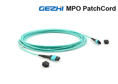 24 cavi a fibra ottica del connettore dei centri MPO, cavi di saltatore a fibra ottica di 10G OM3