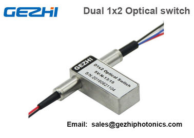 Dual 1x2 Fiberoptic Switch Singlemode Mechanical 2x4 Optical Switch Non-Latching