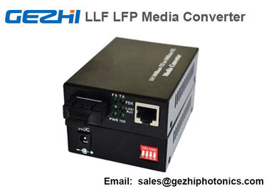 WDM a fibra ottica 10/100/1000M del convertitore BIDI di media 1310/1550 di 20km LLF LFP