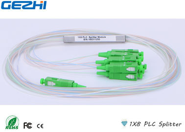 Based On Planar Waveguide Technology 1x8 PLC Splitter Stainless Steel Tube