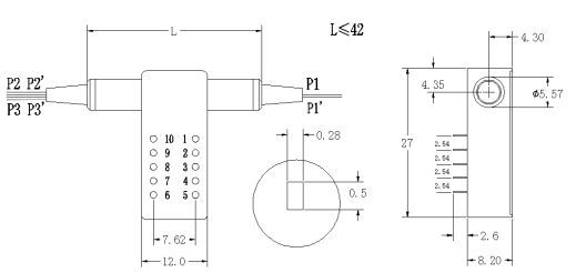 duplex a fibra ottica 1x2 dei commutatori 2x4 Opto-meccanico in modulo del hub del relè